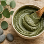 Melange dargile verte et deucalyptus