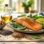 Assortiment daliments riches en omega 3