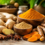 Epices anti inflammatoires gingembre et curcuma