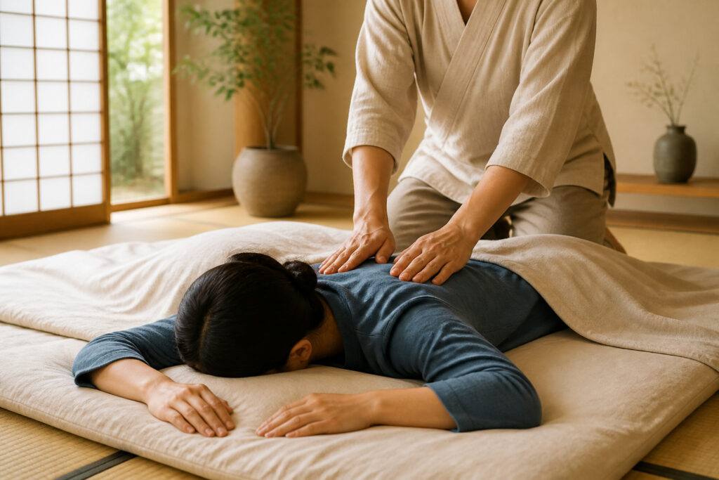 Seance de shiatsu apaisante