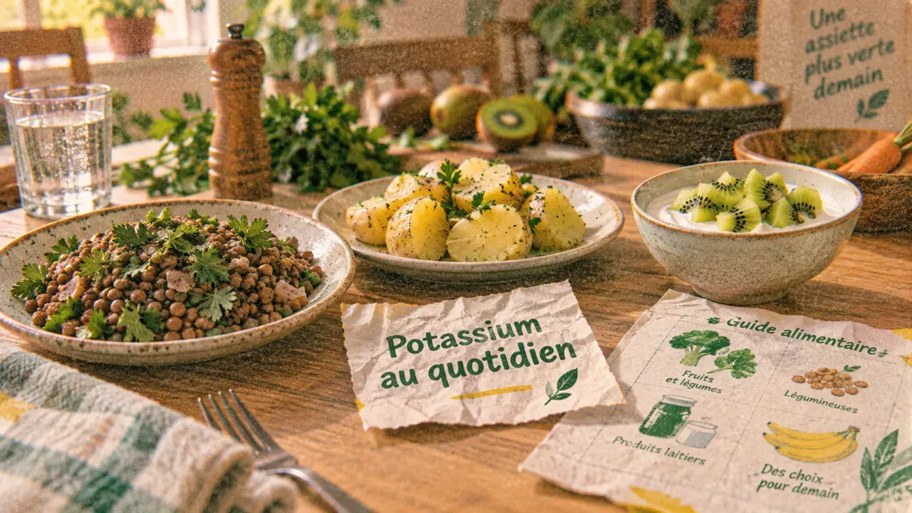 60 aliments riches en potassium : repères chiffrés et idées pour les intégrer